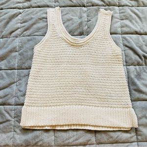 Knit Cream Sweater Tank